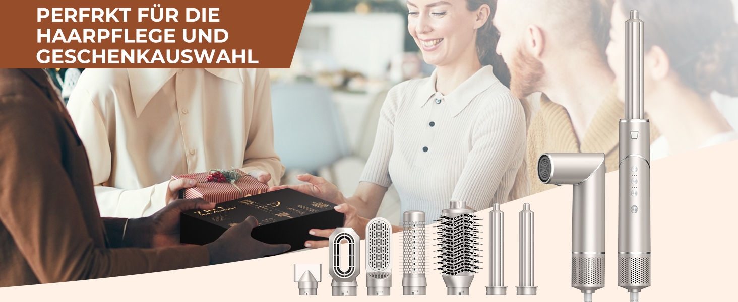 Air Styler 5 в 1: Фен-щітка, мультистайлер для волосся, 1000W, чорний