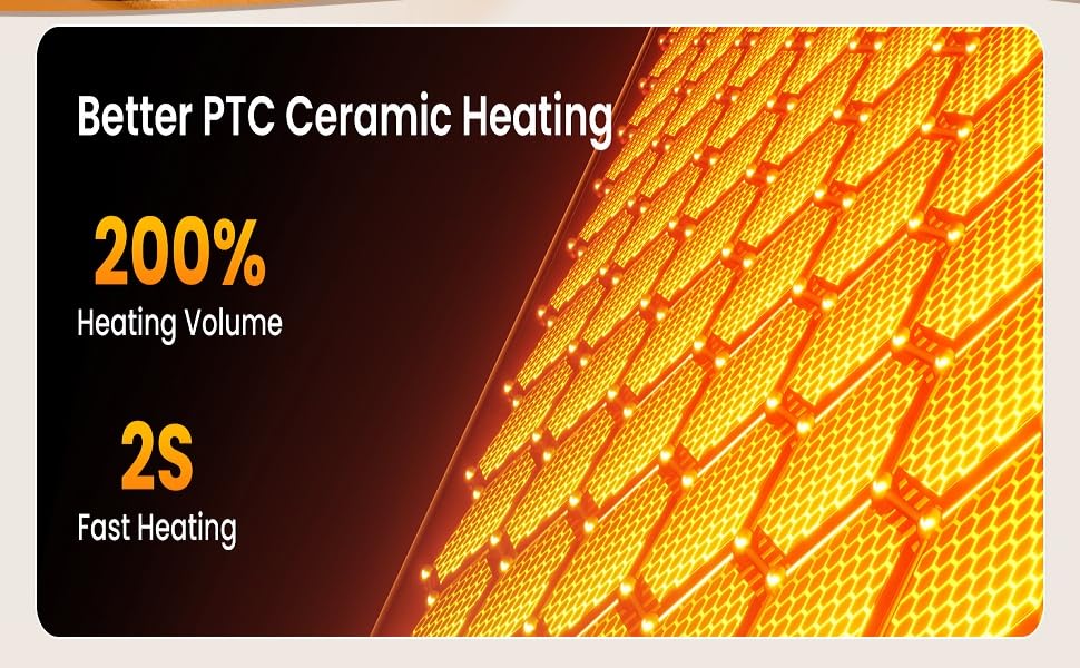 Електрична теплова гармата з пультом керування 2000W, 23 дюйми, 70° осциляція, 3D-полум'я, LED-дисплей, ECO-режим, таймер 12 годин - для дому, колір сріблястий