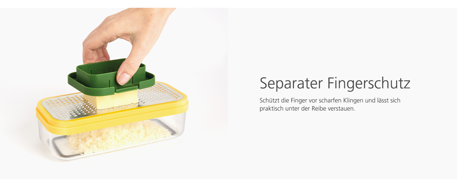 Набір Joseph Joseph Multi-Prep Compact 4-в-1: овочевий тертак, шинкер для цибулі, нарізчик для картоплі фрі, тертак для сиру, нарізчик Julienne з контейнером