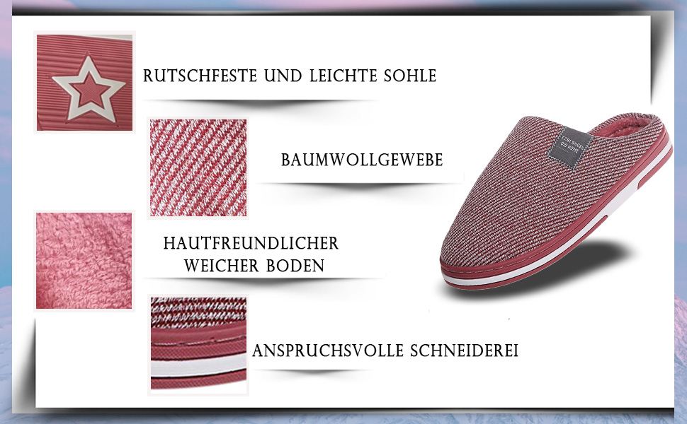 Тапочки жіночі зимові з плюшу, чоловічі з фетру, теплі, зручні, унісекс, червоні, 37/EU