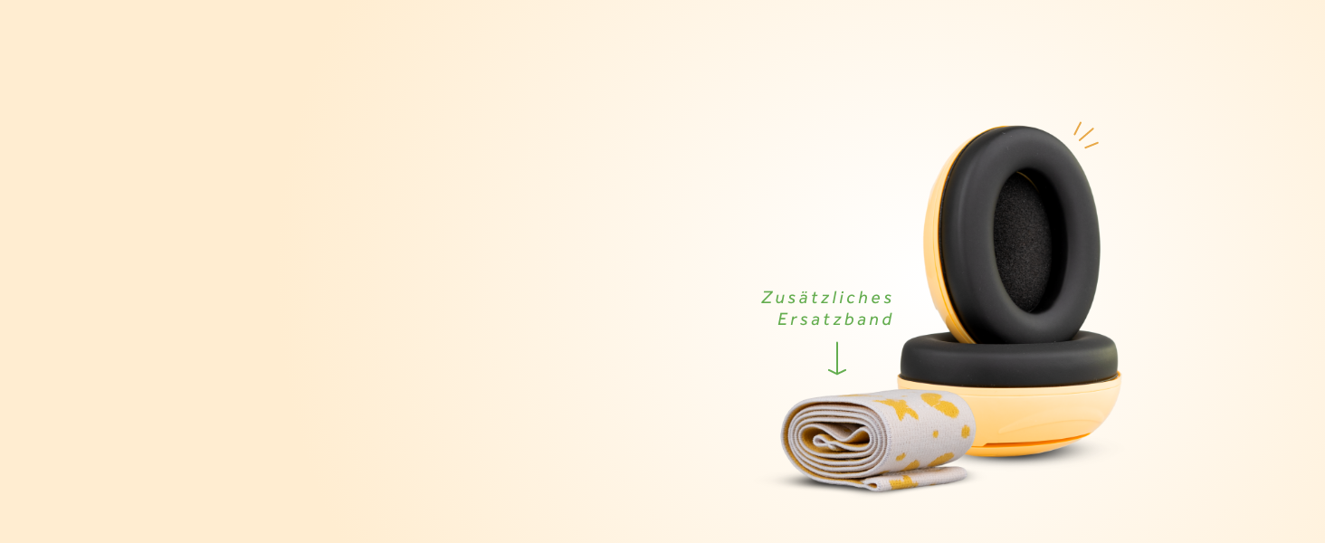 Дитячі шумопоглинаючі навушники-захисники Schallwerk® Mini+ (Lion Honey) — преміум захист слуху для немовлят та дітей