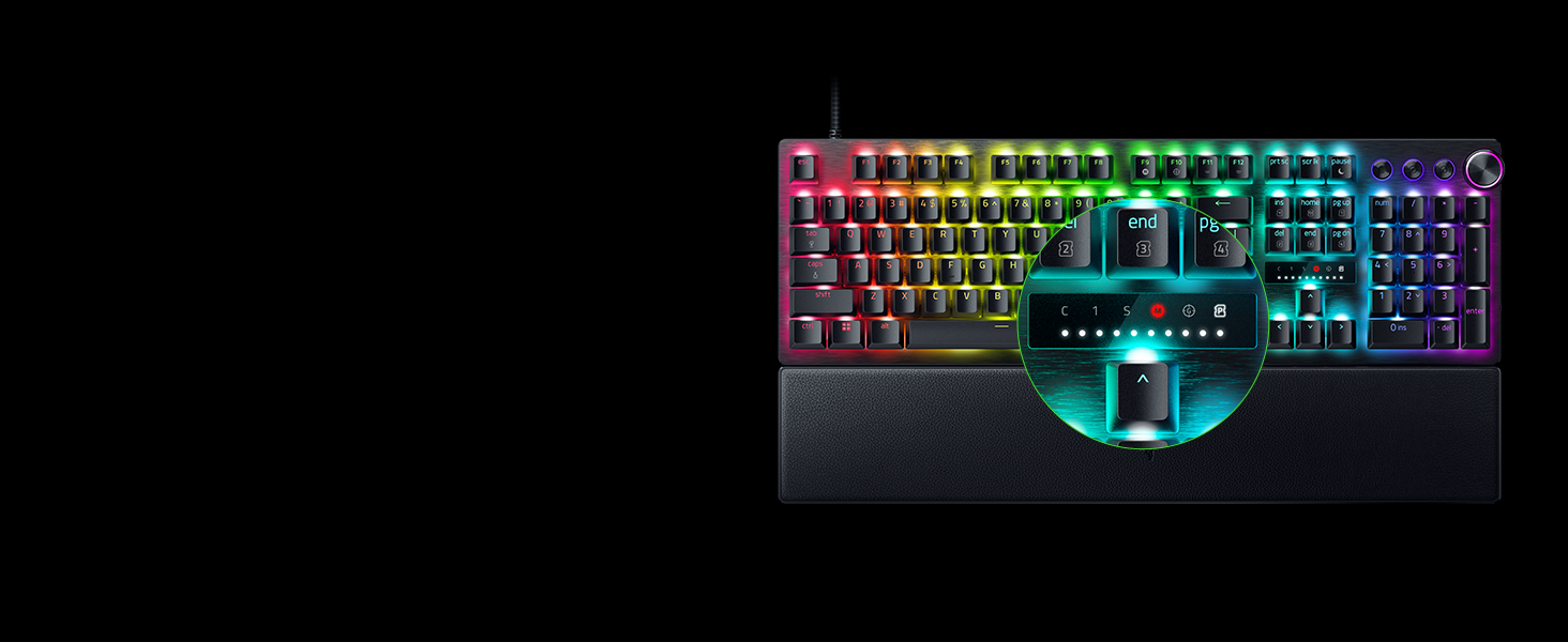 Клавіатура Razer Huntsman V3 Pro 60% - Механічна, Оптична, QWERTZ DE, Чорна