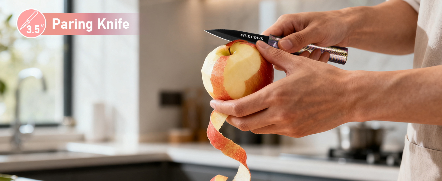 Набір кухонних ножів Messerblock 16 предметів з дерев'яною підставкою, дощечкою, захистом пальців, точилкою та кухонними ножицями. Професійний набір ножів для дому (зелений/рожевий)