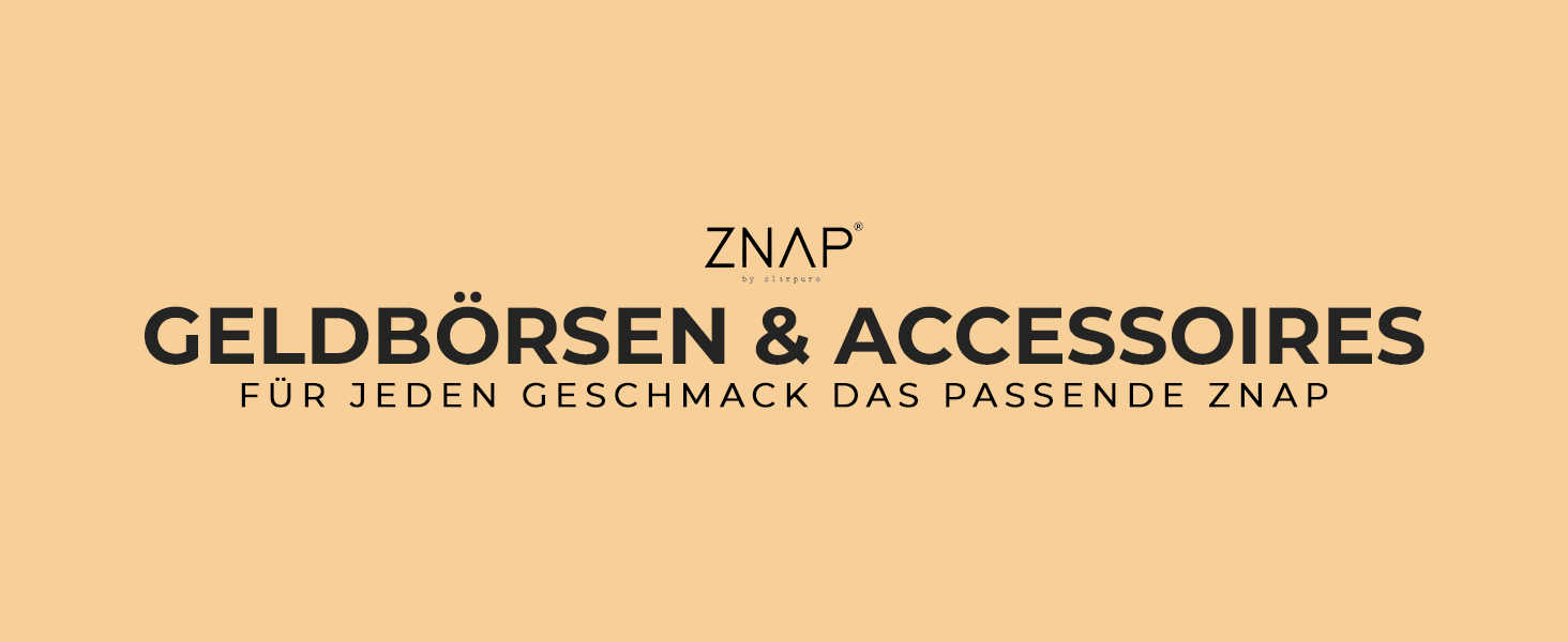ZNAP® Slim Wallet - Тонкий картхолдер для чоловіків з RFID захистом, чорний (12 карт)