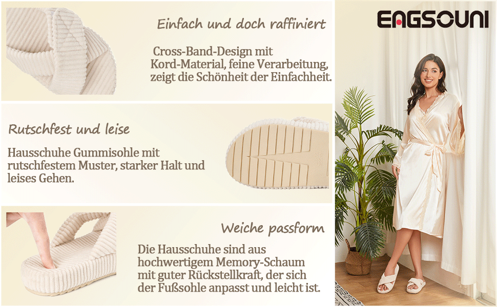 Зручні домашні тапочки з меморі-піною для жінок. Чорні, з перехресними ремінцями, антиковзаючі, розмір 37/38 EU