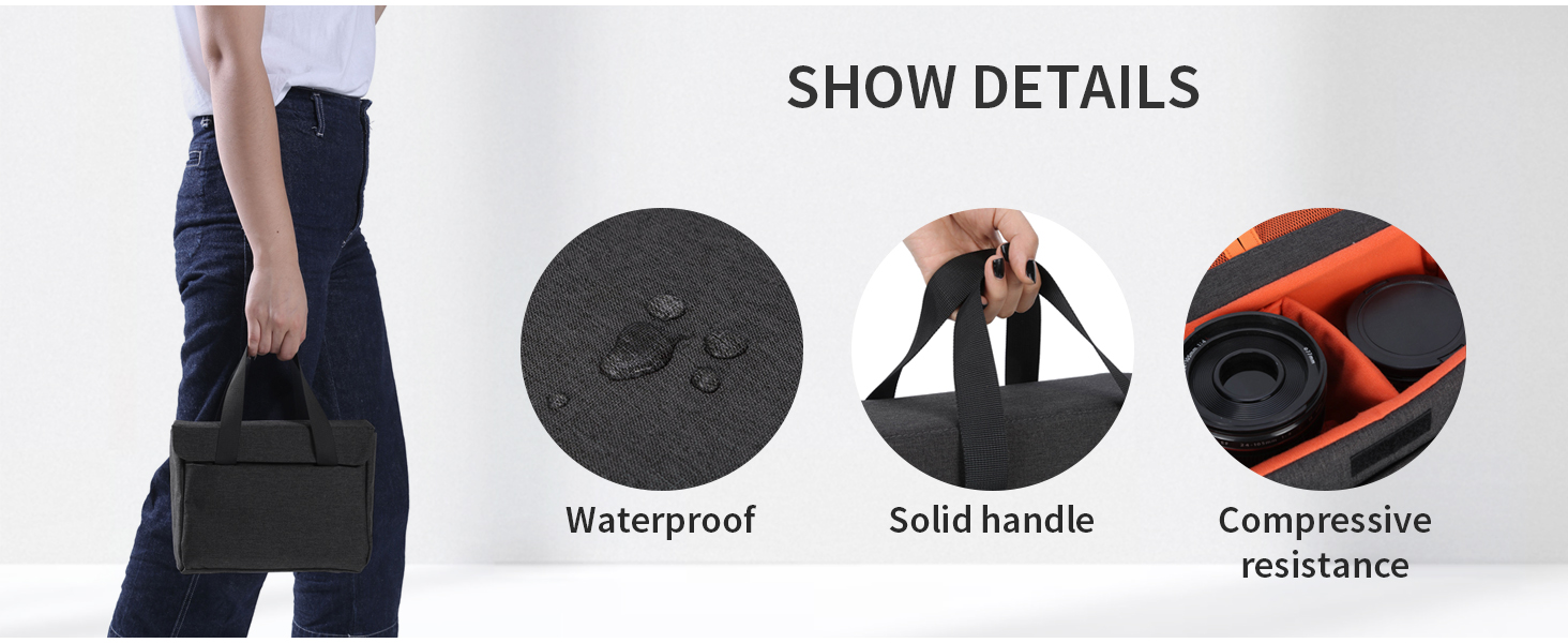 Захисний кейс для камери BAIGIO: вставка для фотоапарата DSLR/SLR (Nikon, Canon, Fuji, Sony, Olympus)