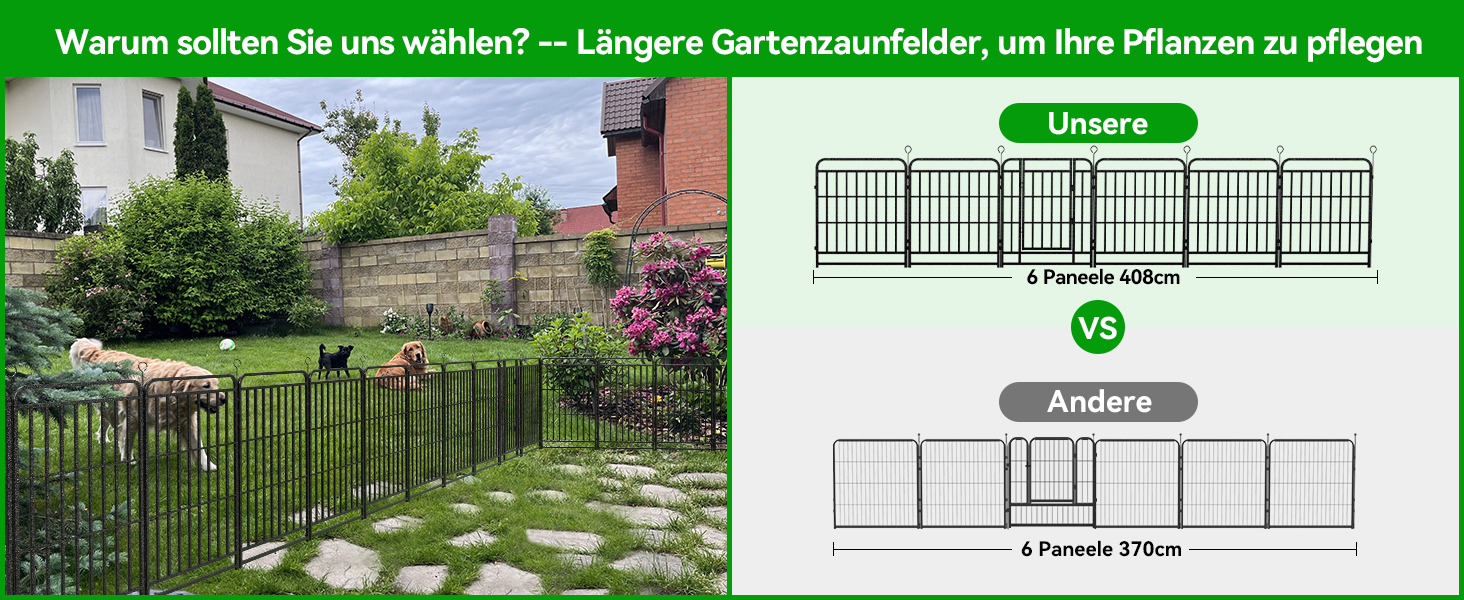 Вольєр для цуценят 544 см, 80 см висота, 8-секційний складний вольєр для тварин з дверцятами, вольєр для собак, котів, кроликів, для саду, збірка без інструментів