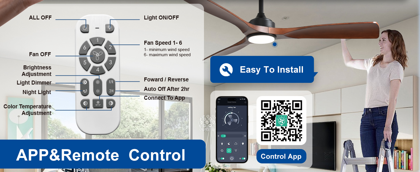 Depuley Стеляний вентилятор з підсвічуванням для вулиці: LED лампа з вентилятором для саду, тераси - 132 см, з підсвічуванням та APP для вітальні, ресторану, офісу, коричневий, 52''