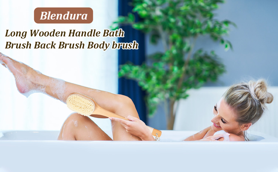 Щітка для спини Trockenbürste, масажна щітка для тіла, суха щітка для лімфодренажу, душова щітка, скрабер для тіла