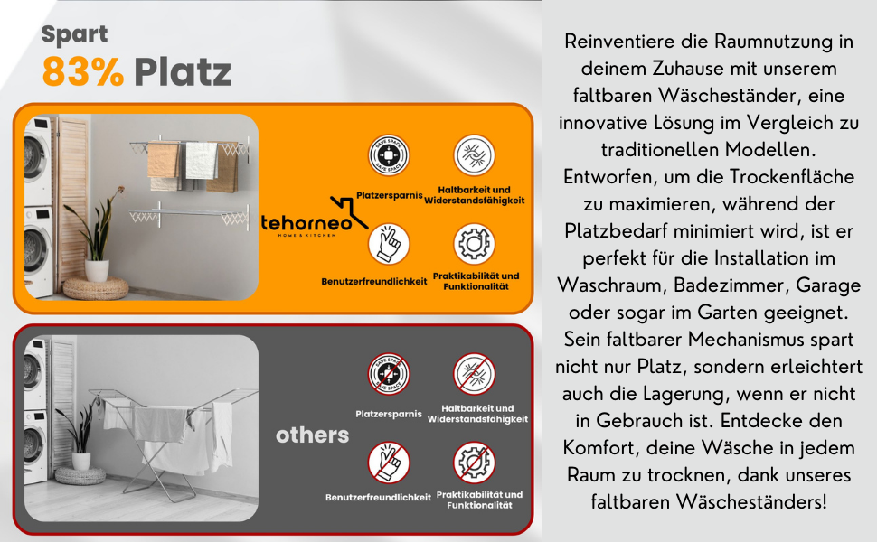 Настінна сушарка для білизни з нержавіючої сталі, висувна, 100 см, вантажопідйомність 25 кг
