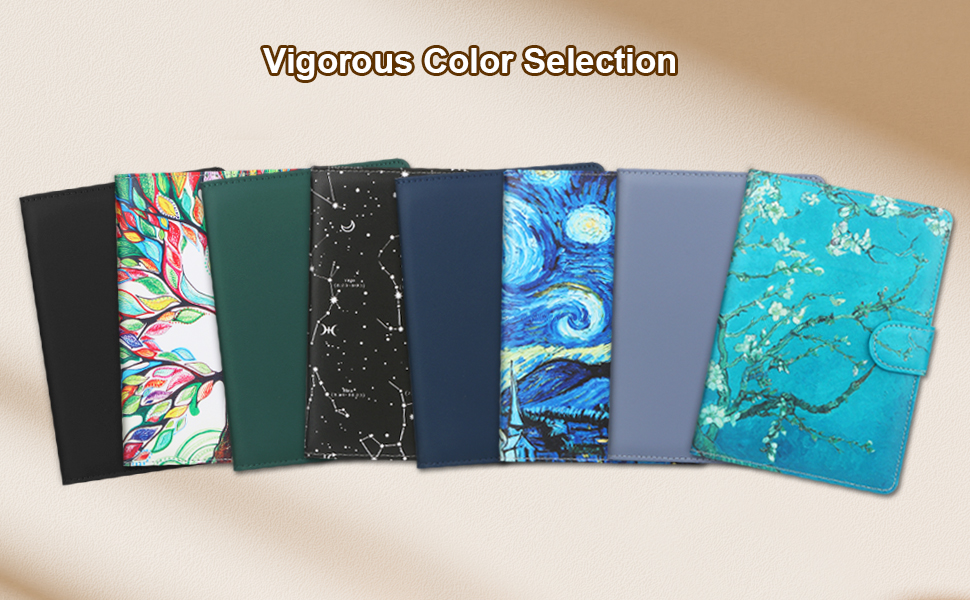 Чохол для Kindle, Kobo, Pocketbook, Tolino, Sony eReader (6.8'') з підставкою, шкіра, блакитний