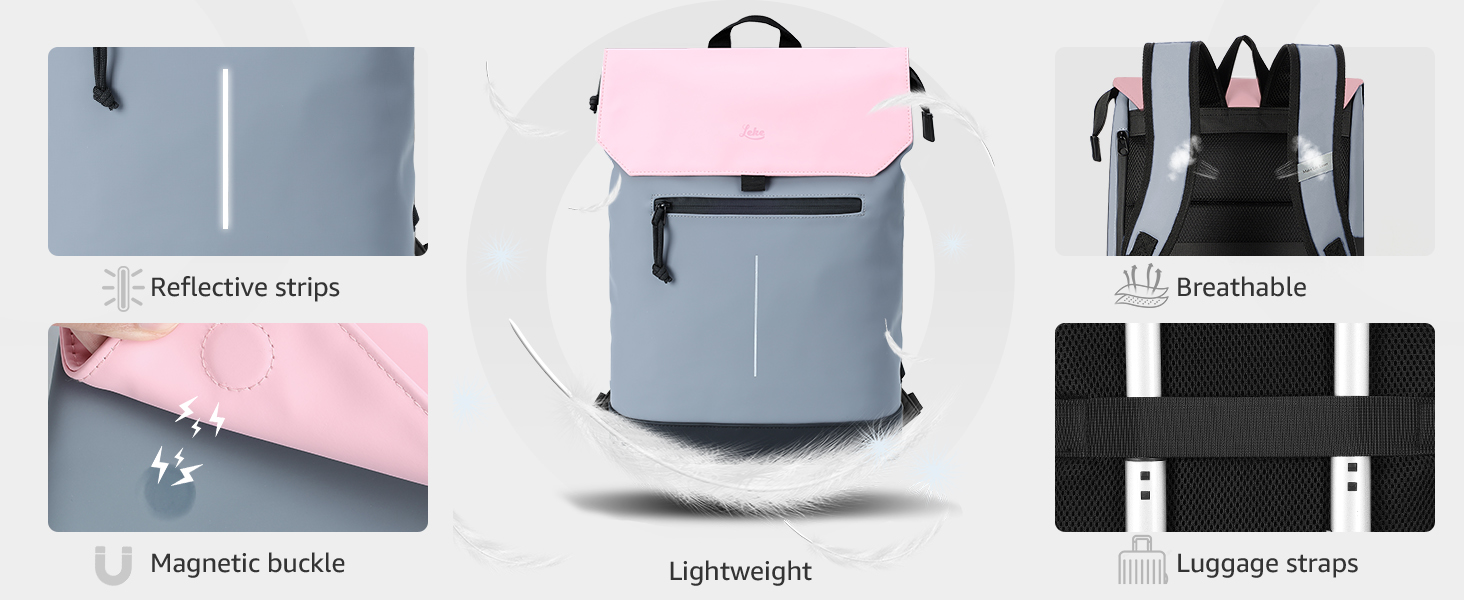 Стильний рюкзак для жінок та чоловіків з відділенням для ноутбука 15,6