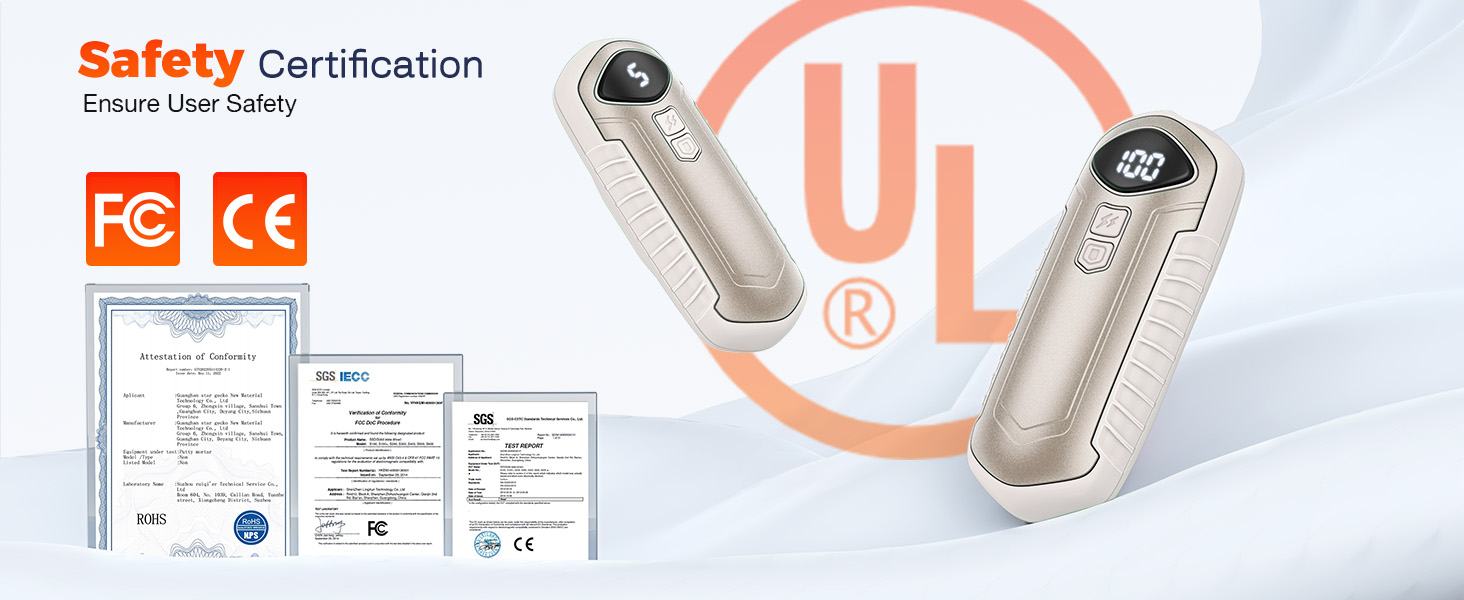 Електричні грілки для рук 2 шт., перезаряджувані, 6000mAh, компактні, надлегкі, 5 рівнів нагріву до 55°C, для кемпінгу (Хакі)