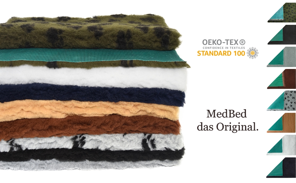 Медична ковдра для собак Medbed Premium: нековзна, швидковисихаюча, дихаюча та пральна (70 x 100 см, 100x140 см, колір оливковий)