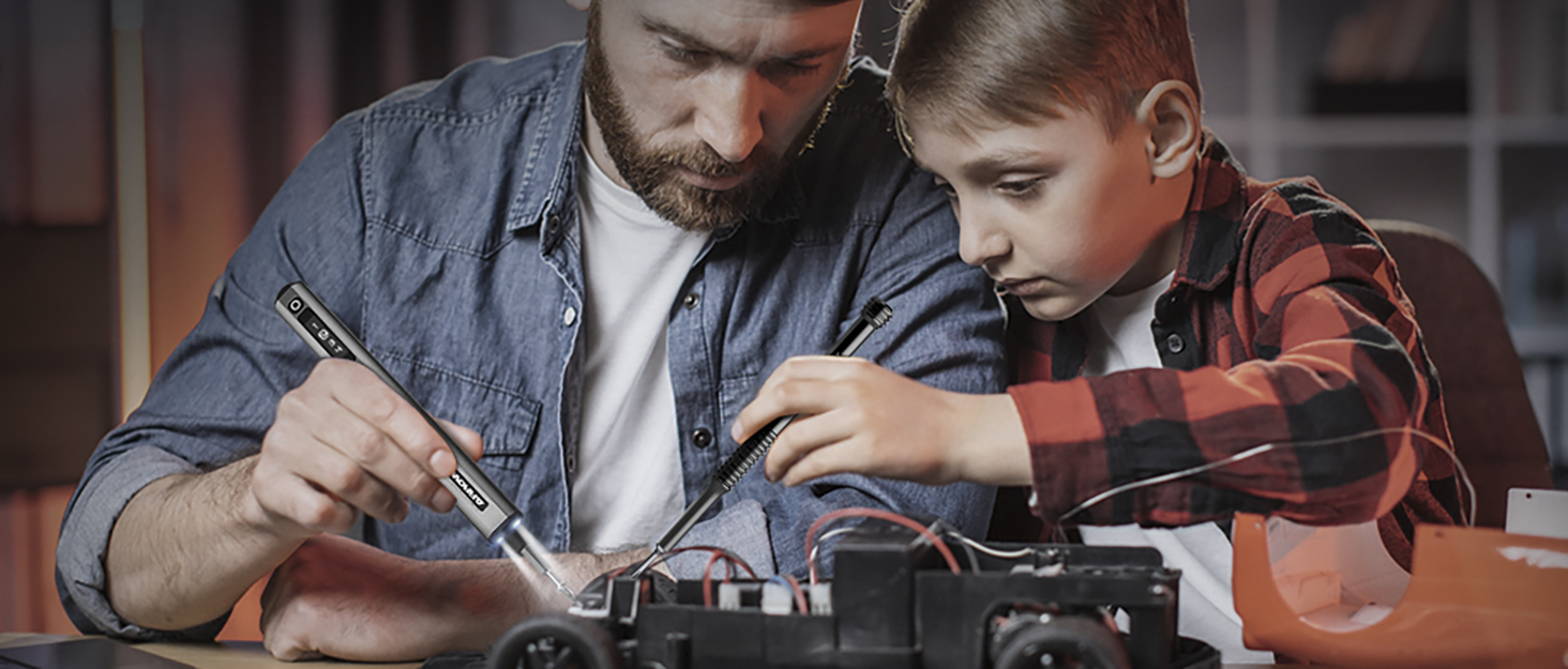 ARROWMAX Міні електричний шуруповерт, прецизійний набір інструментів для ремонту телефонів, годинників, ноутбуків (M1 PRO)