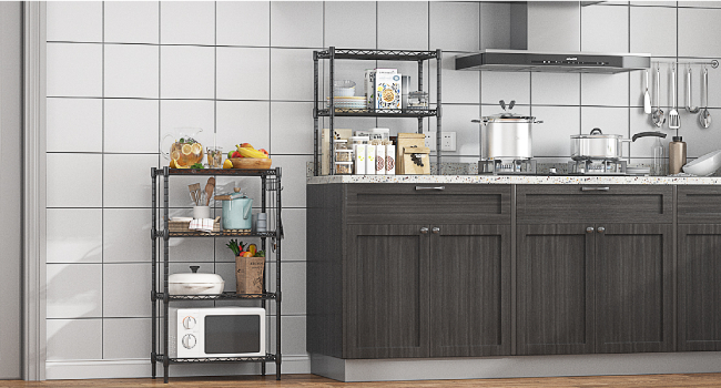 Himimi Regal - 6-Tier Wire Shelving Unit - 54x29x160cm
