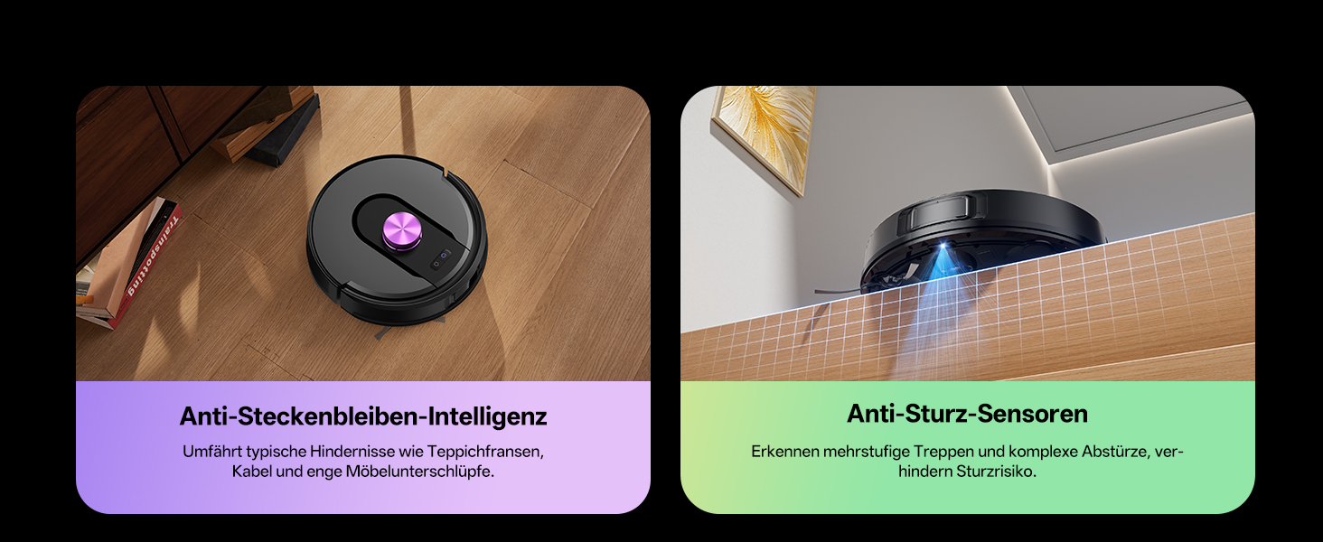 Робот-пилосос Vexilar W15 з функцією миття підлоги, бездротовий, 10000Pa, LiDAR, 180 хвилин, керування через додаток та голосовий помічник