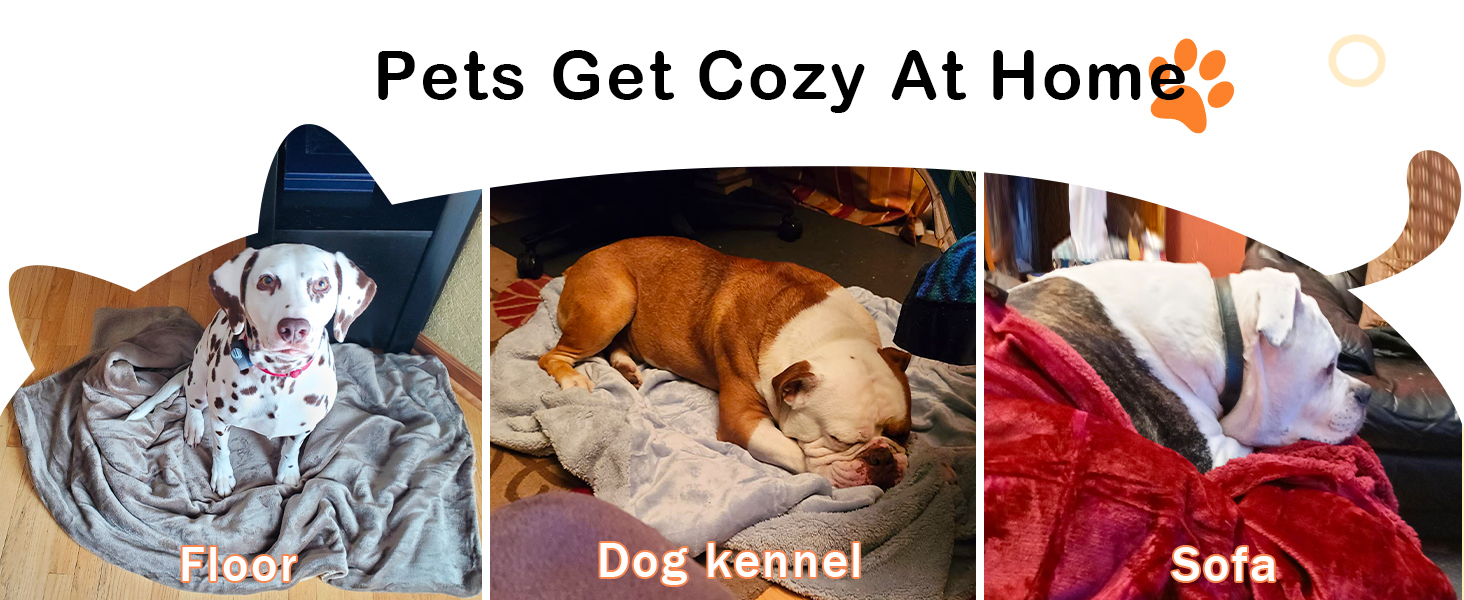 М'яка ковдра для домашніх тварин з флісу, Sherpa, плюшева, для собак, котів, цуценят, 152x127 см