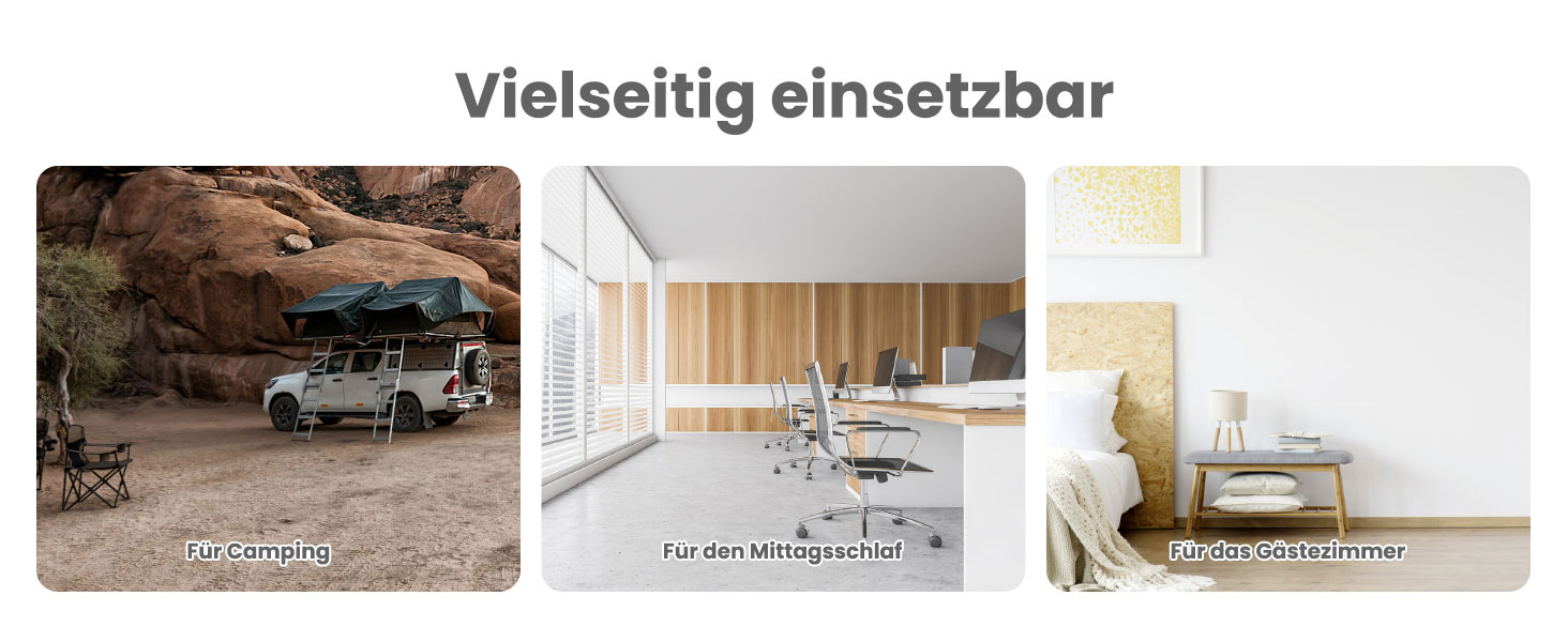 Кемпінгове ліжко Join Nature Ultraleicht: легке, складане, для дорослих, чорне