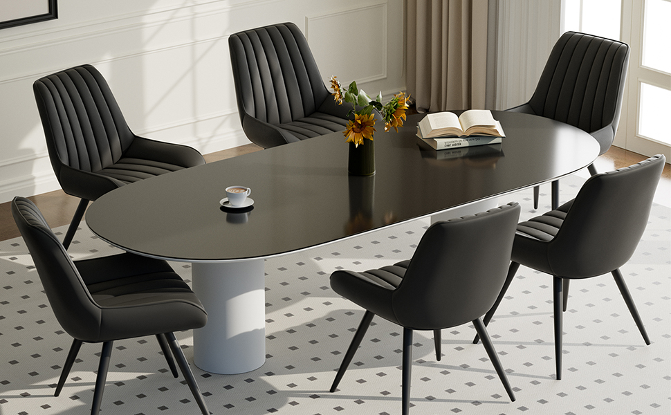 Modern Upholstered Dining Chairs - 4 Pack