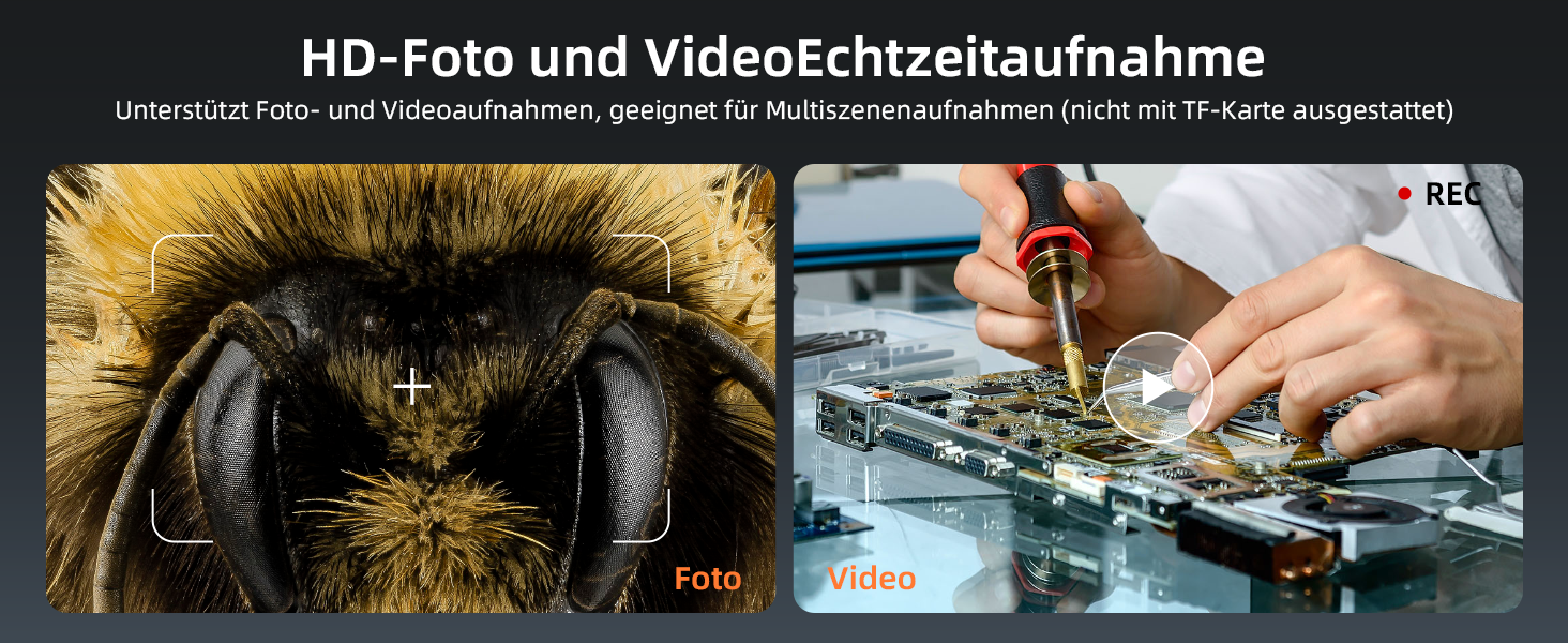 Цифровий мікроскоп Ashfly LCD 500x з дисплеєм 4.3