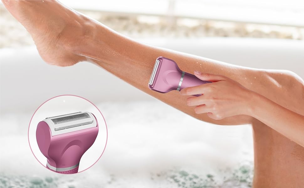 Електричний жіночий набір для гоління: багатофункціональний, для тіла, зони бікіні, USB-C, з чохлом (Рожевий)