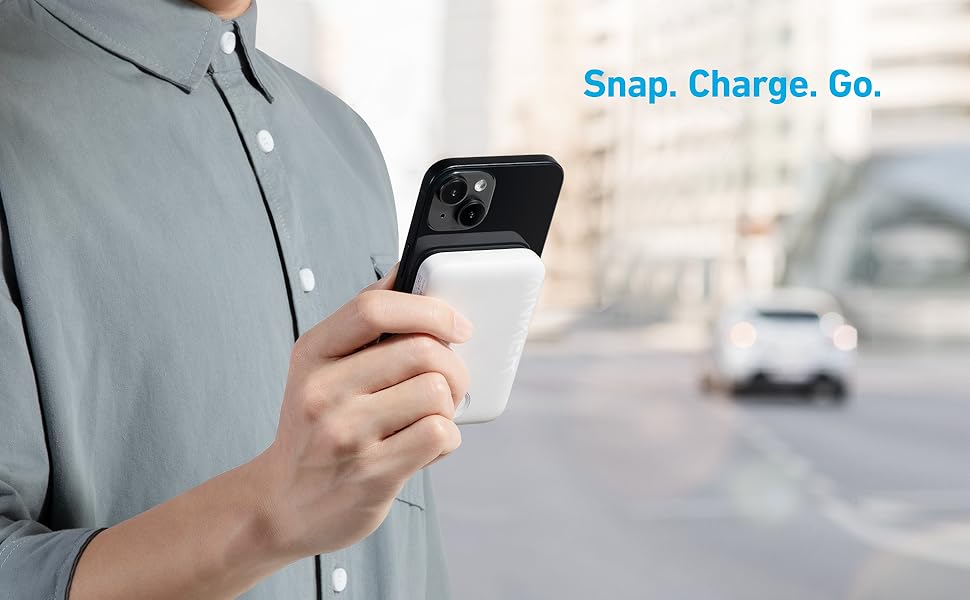 Anker PowerCore Magnetic 5K: Бездротова батарея 5000mAh для iPhone 17/16/15/14/13/12