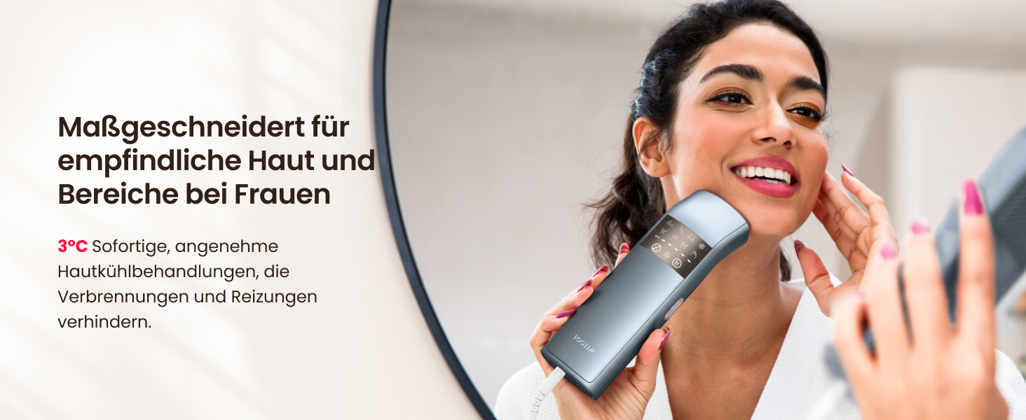 Пристрій для епіляції IPL, 25J, трипульсний лазер, для жінок та чоловіків, безболісна технологія охолодження сапфіром, довготривалий ефект для бікіні, ніг, пахв та тіла (темно-синій)