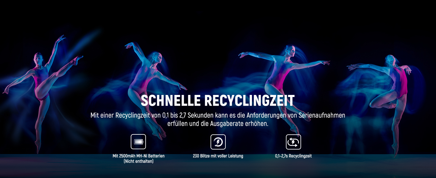 NEEWER NW760-S TTL спалах Blitz Speedlite для камер Sony DSLR, 76Ws GN60, 2.4G, 1/8000s HSS, TCM, 230 спахів, 0.1-2.7s