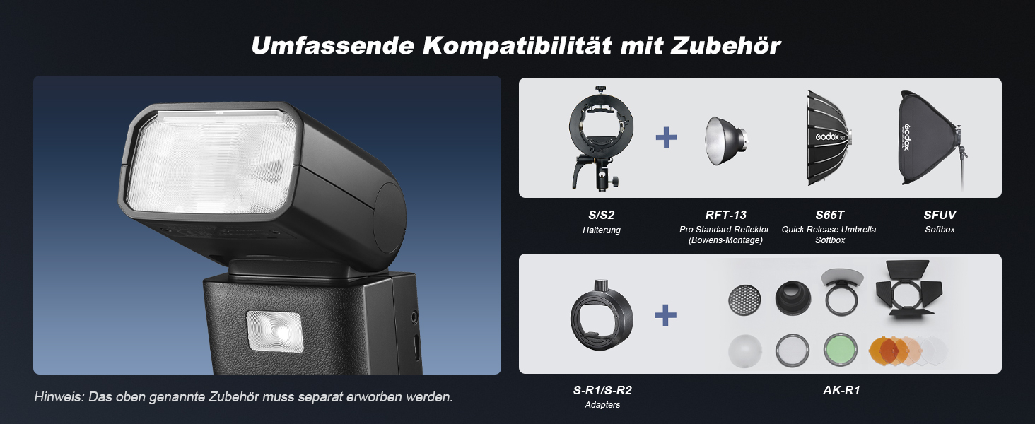 Спалах для камери Godox V480O: потужний TTL-спалах GN50 для Olympus та Panasonic