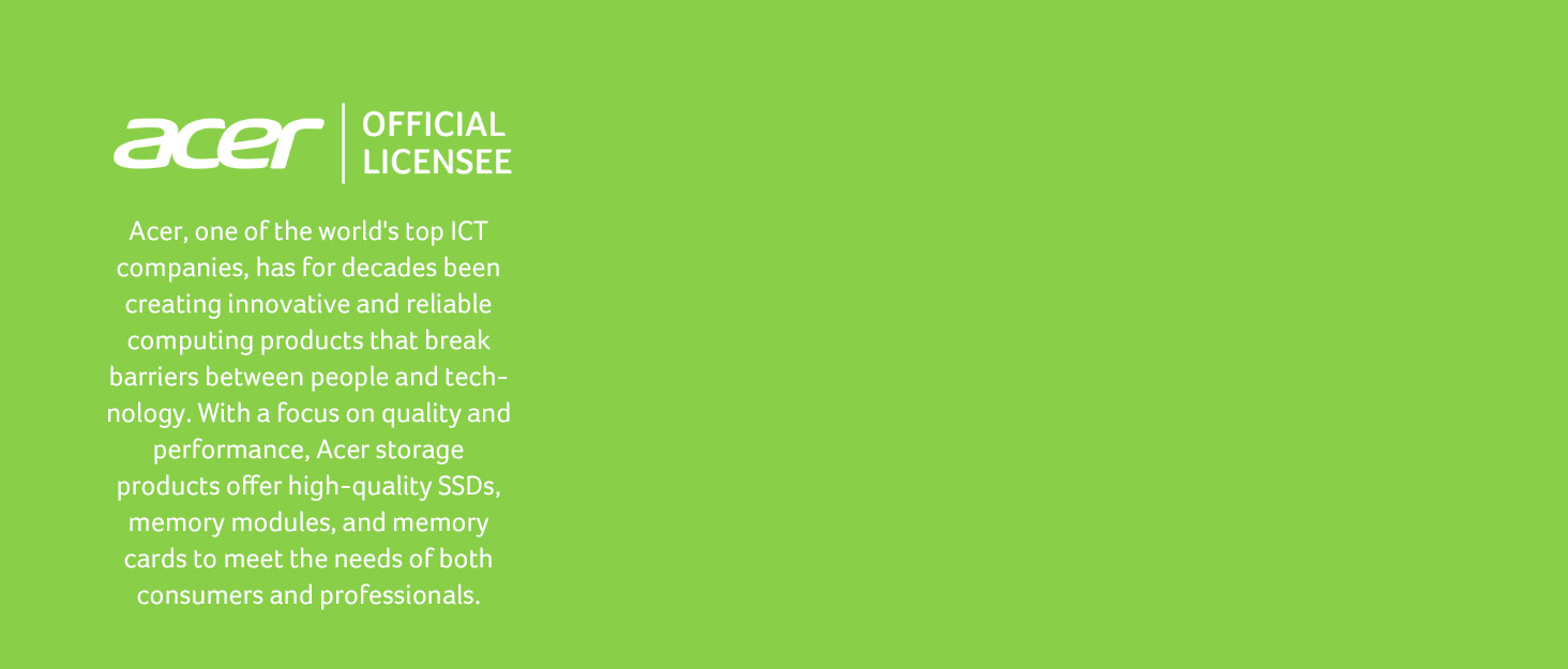 SSD Acer FA200 1TB PCIe 4.0 NVMe - Швидкий накопичувач для ПК, ноутбука, PS5 (Gen4)