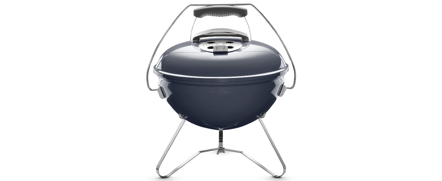 Вугільний гриль Weber Smokey Joe Premium, 37 см, портативний, емальований, Slate Blue