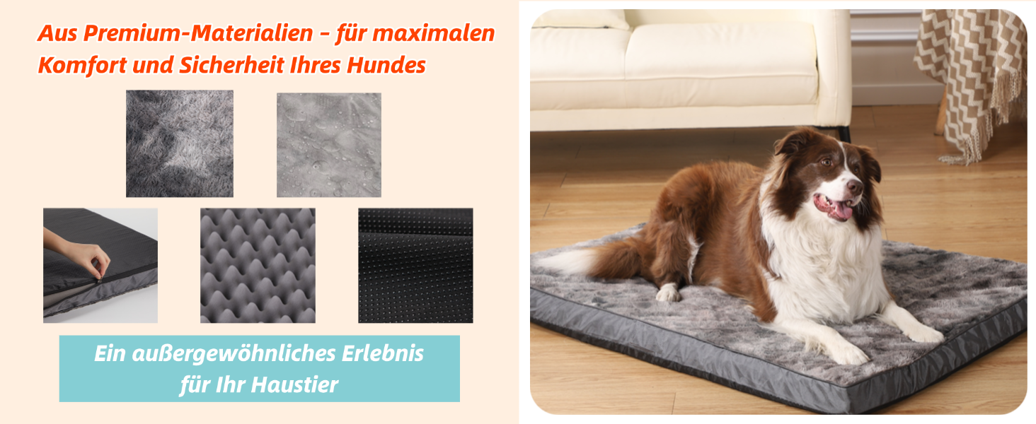 Ортопедичний лежак для собак, малий та середній розмір, трансформується (холодне/тепле), знімний та пральний, водовідштовхувальний, 75x50x7 см, M 75x50x7 (кольорове поєднання)