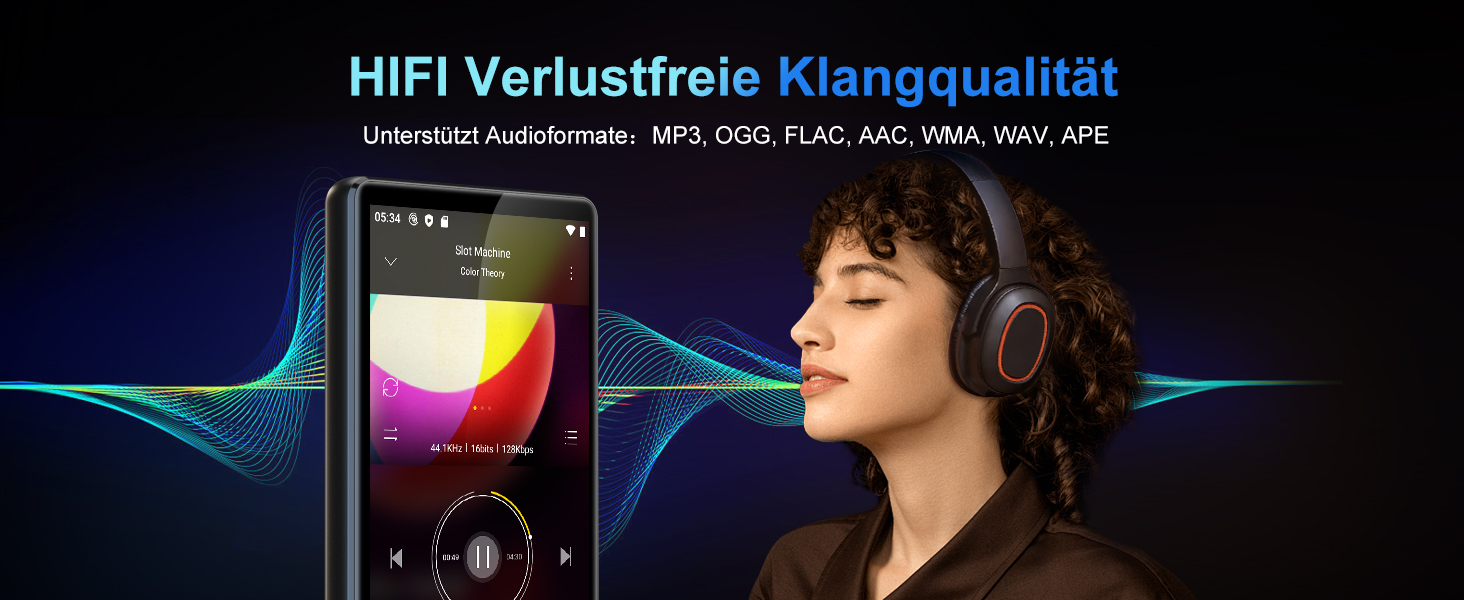 MP3 плеєр SWOFY 80GB з Bluetooth та WiFi, 4.0