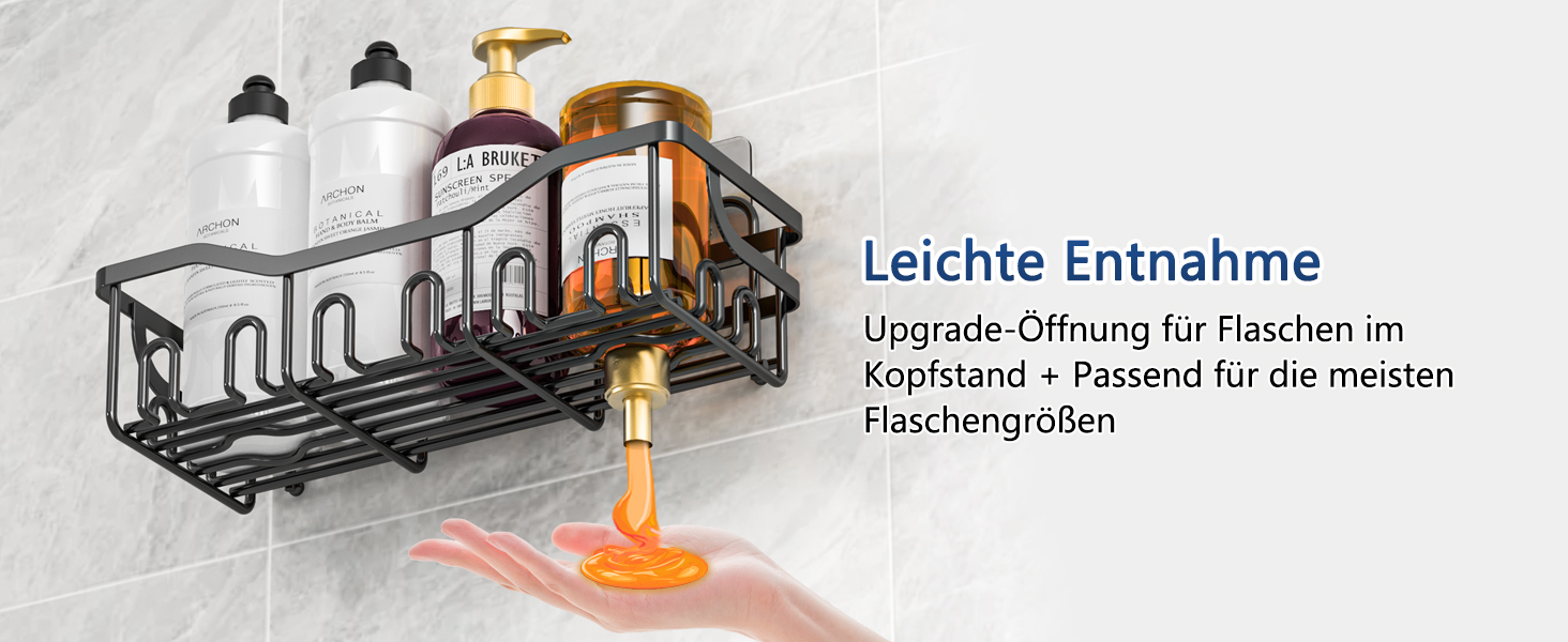 Набір з 5 полиць для душу без свердління, чорний колір. Органайзер для душу з 28 гачками, тримачем для пасти та 2 мильницею. Підходить для шампуню та інших аксесуарів для ванної кімнати.