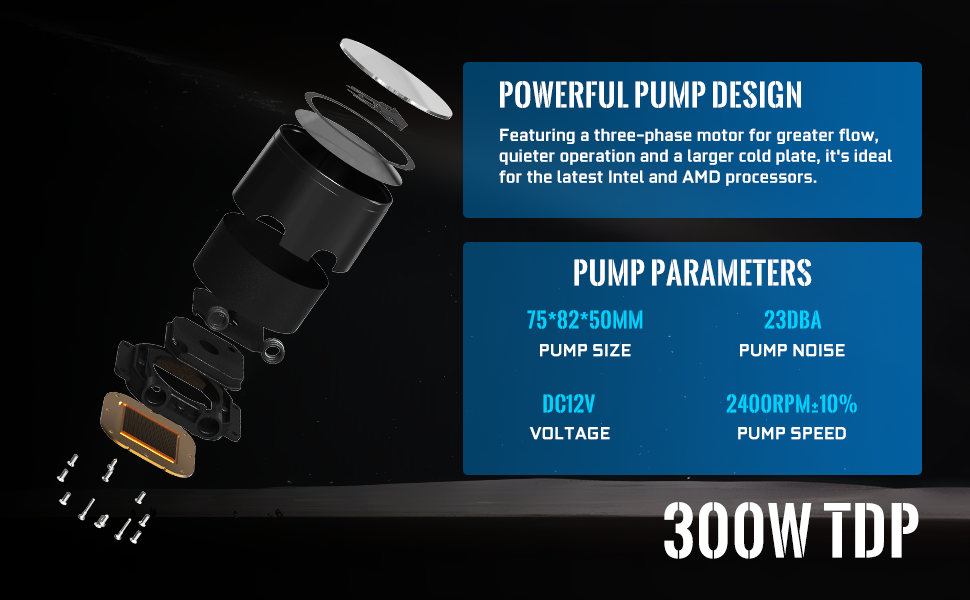 Система водяного охолодження CPU Jungle Leopard TK1 ARGB (240WH) - для Intel LGA115X/1200/1700/1366/2011/2066, AMD FM2/FM2+/AM3+/AM4/AM5