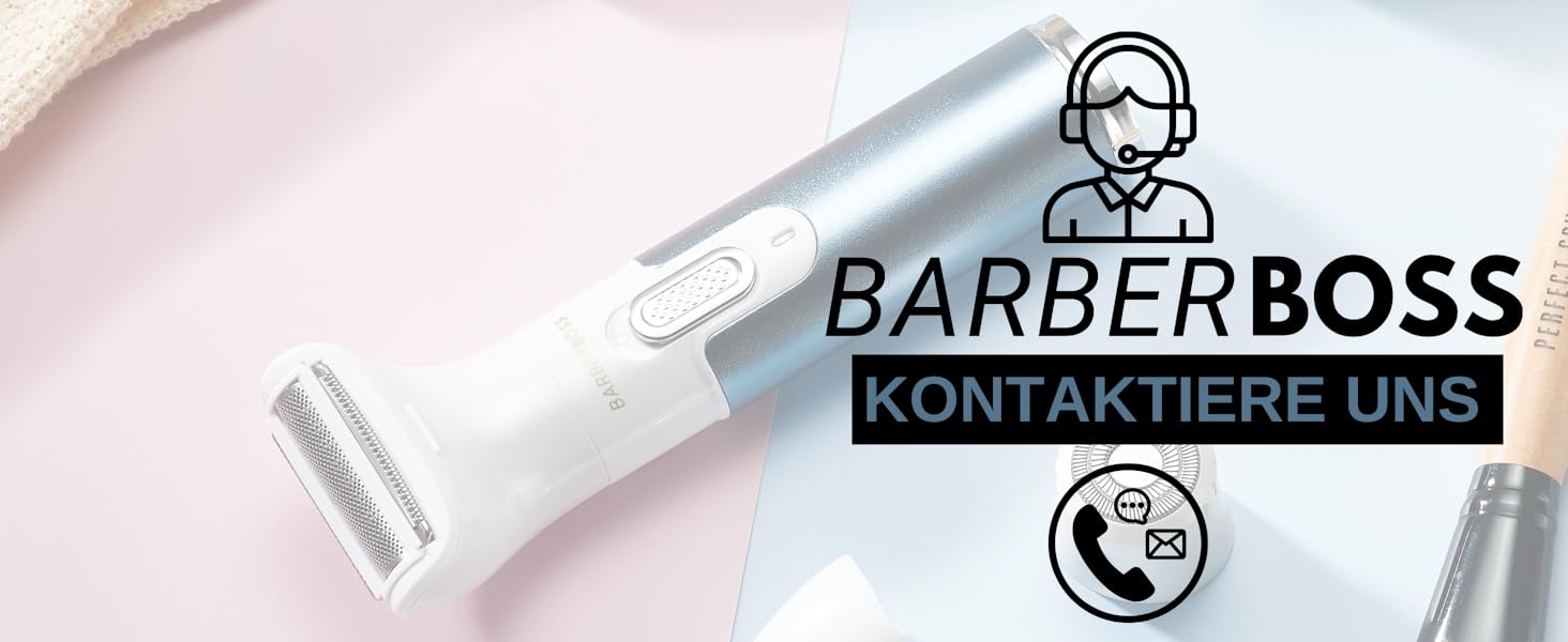 Електричний тример для тіла BarberBoss 3-в-1 QR-8082: для обличчя, ніг, рук та зони бікіні