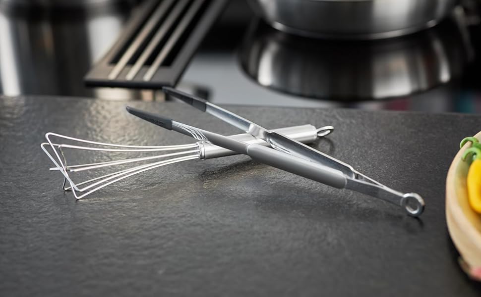 Міксер кухонний RÖSLE Gourmetbesen, нержавіюча сталь 18/10, 27 см, сріблястий