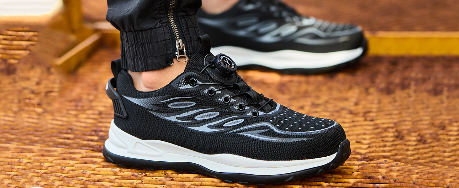 Черевики робочі, захисні для чоловіків та жінок. Легкі, спортивні, дихаючі, зі сталевим підноском. Розміри 36-46 EU, 46 EU. Колір: коричневий, на кнопці-фіксаторі.