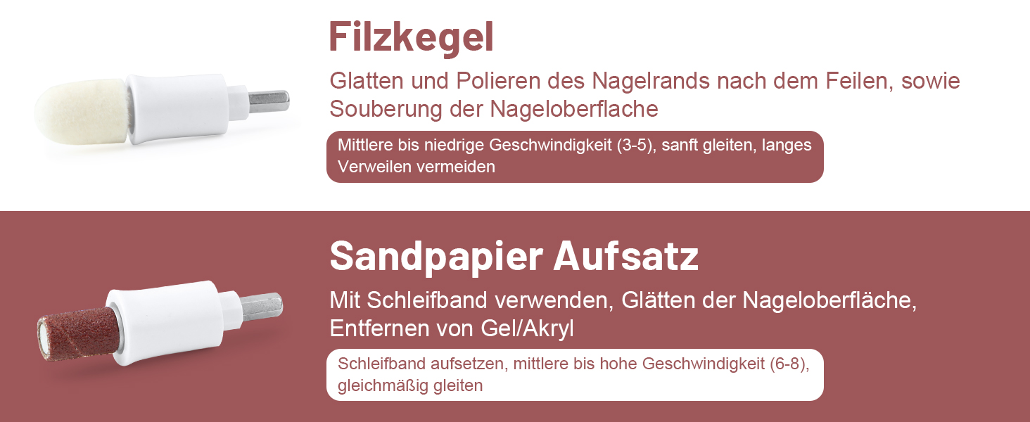 Електричний набір для манікюру та педикюру AOMEES з 9 насадками, 5 швидкостей, LED-підсвічуванням та сумкою для зберігання