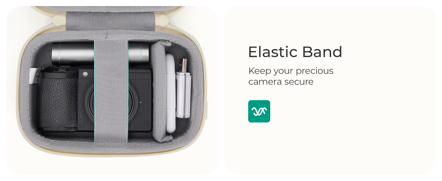 Захисний чохол-сумка для цифрового фотоапарата bagsmart, еластична сумка-кейс з двома варіантами носіння, колір: S-camel