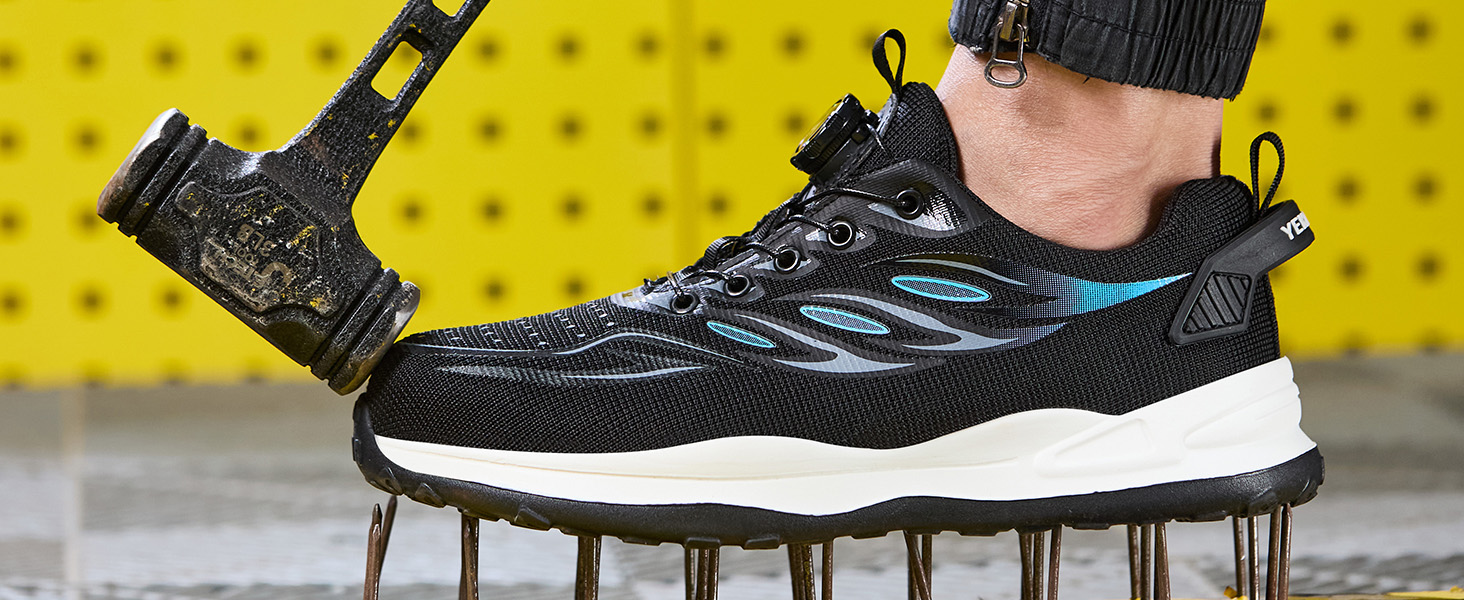 Черевики робочі, захисні для чоловіків та жінок. Легкі, спортивні, дихаючі, зі сталевим підноском. Розміри 36-46 EU, 46 EU. Колір: коричневий, на кнопці-фіксаторі.