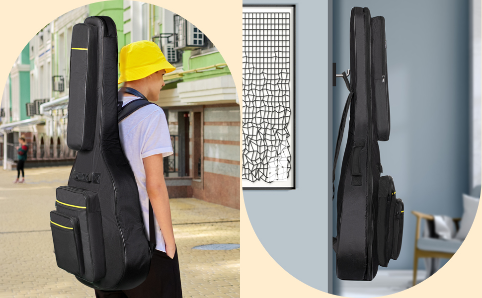 Чохол для гітари Cahaya Gig Bag: водонепроникний, з кишенями для аксесуарів, для гітар 40-41 дюймів