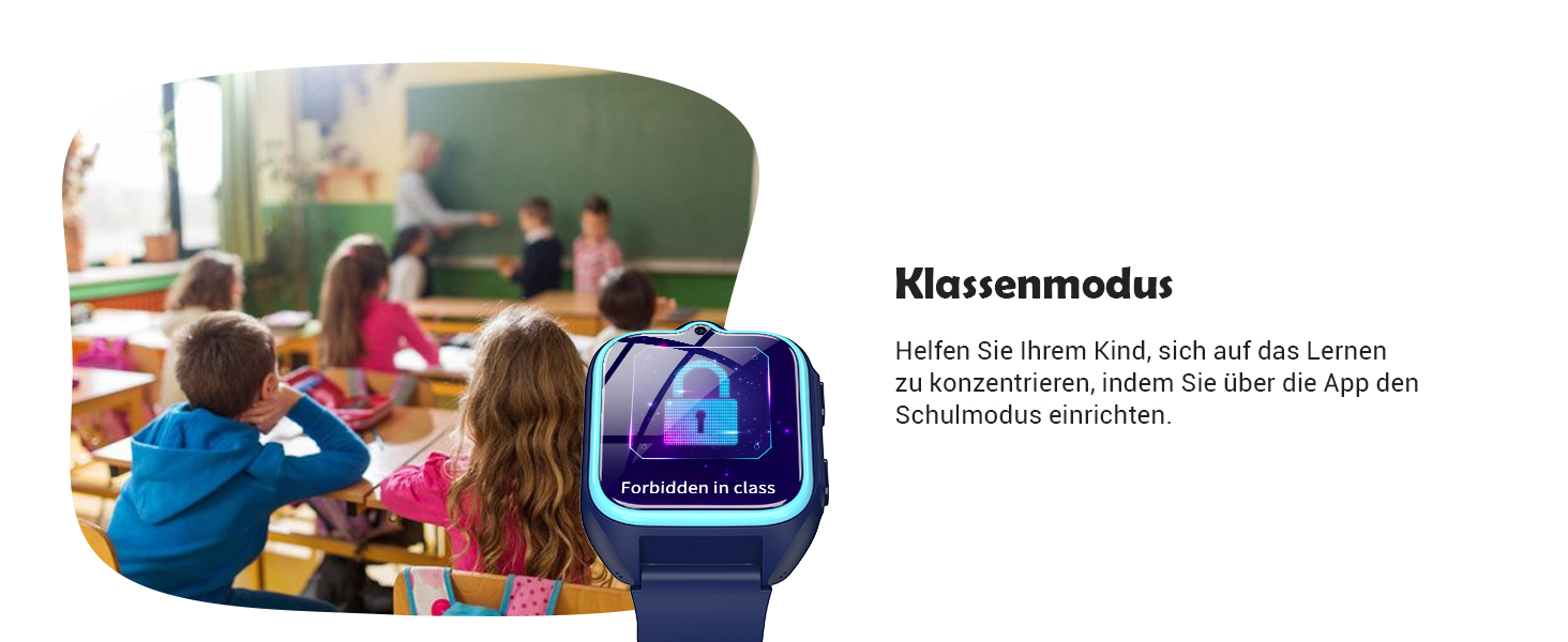 Дитячий смарт-годинник Blackview Kinder 4G: GPS, SIM-карта, відеодзвінки, SOS, дзвінки, чат, SMS, шкільний режим, лічильник кроків, блакитний