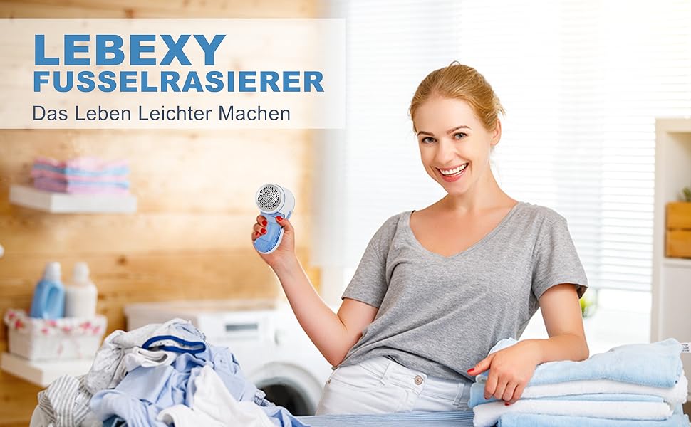 Електричний видалення ворсу Fusselrasierer: портативний пристрій для одягу з USB зарядкою та 1 змінною головкою (блакитний)