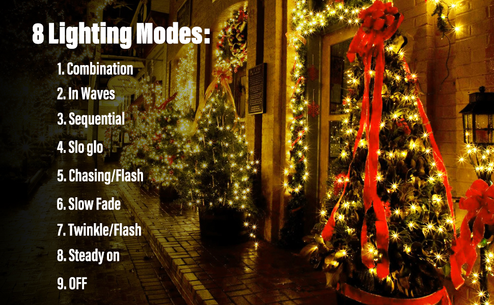 Льоново-гірлянда Joomer на Різдво, 20 метрів, 200 LED, для вулиці, на батарейках, з таймером, 8 режимів, для ялинки, балкона, кімнати, вечірки, весілля, фестивалю, тепле біле світло, вологостійка прикраса