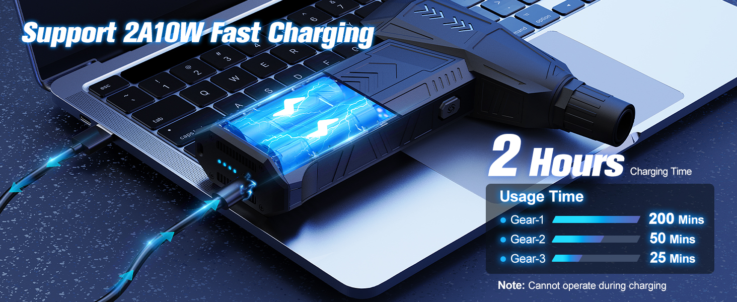 Електричний повітряний пилосос: акумуляторний міні-пилосос з компресором, 130 000 об/хв для дому, авто та офісу (X11)