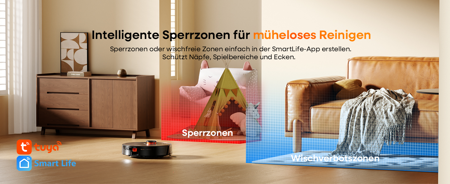 Робот-пилосос з функцією миття 7000Pa, з базою самостійної очистки 3.5L, час роботи 180 хв, LiDAR навігація, для прибирання шерсті тварин, килимів та твердих підлог, керування через додаток, чорний