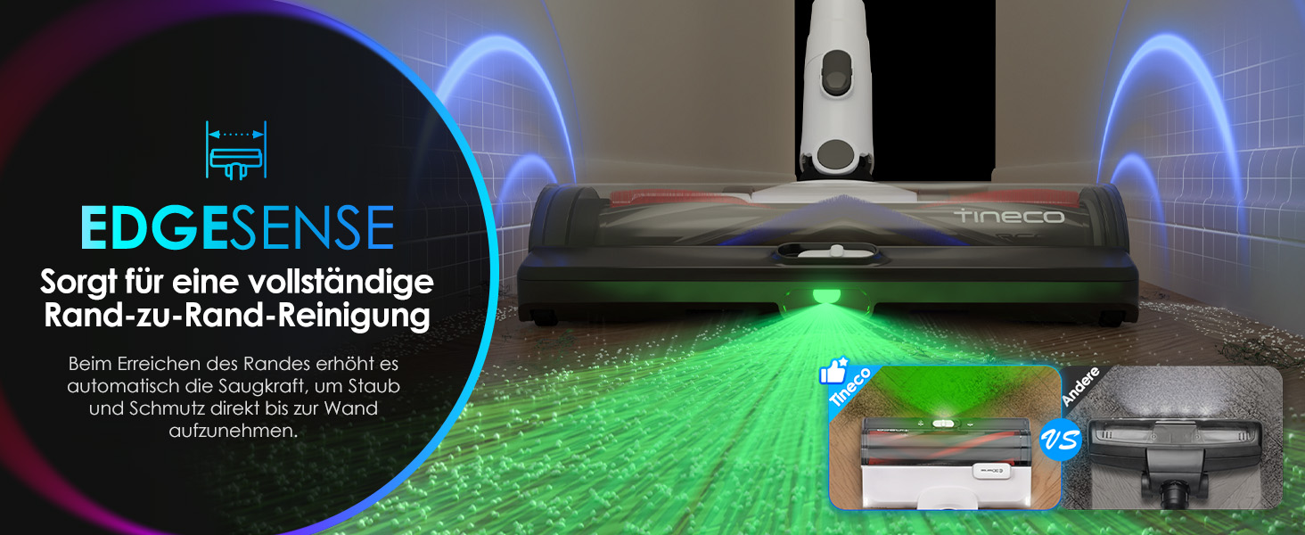 Бездротовий пилосос Tineco PURE ONE A50S Plus: потужний акумуляторний вертикальний пилосос з контейнером 1 л та турбощіткою ZeroTangle для видалення шерсті тварин. Ідеально підходить для твердих підлог.