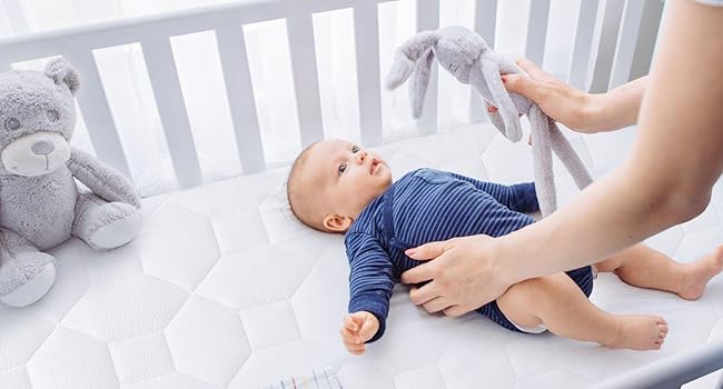 Дитячий матрац gowoll Wave Baby 70x160 см з холодної піни, 6 см, з каналом проти задухи для ліжечка, будиночка, дорожнього ліжка